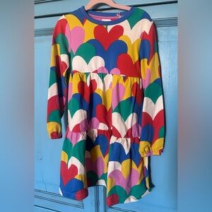Boden Multicolor Heart Kids Dress